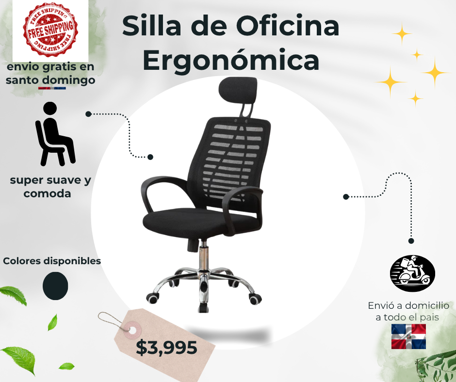 silla de oficina ergonomica