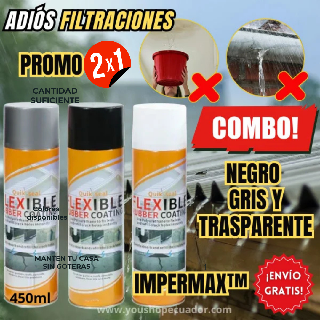 ✨ Sellador de Grietas en Spray Antihumedad 2X1 – Solución Instantánea para Gotera y Filtraciones ✨