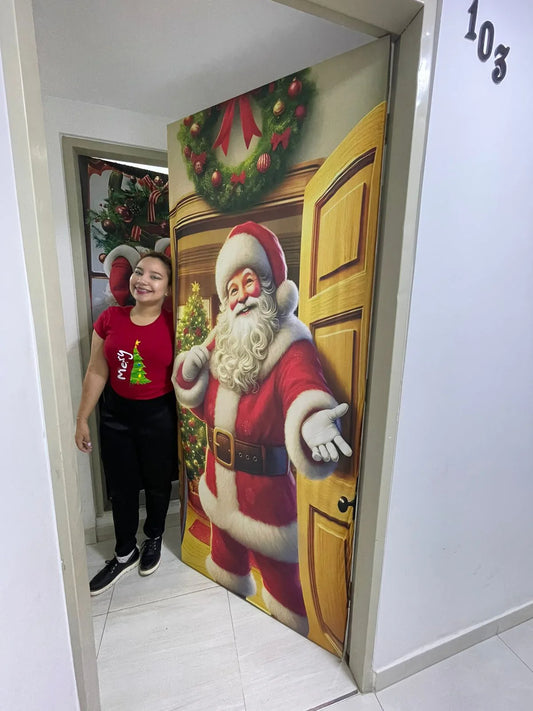 forros navideños para puertas (LOS FORROS SERAN ENVIADOS ALEATORIOS POR LA GRAN VARIEDAD DE MODELOS)