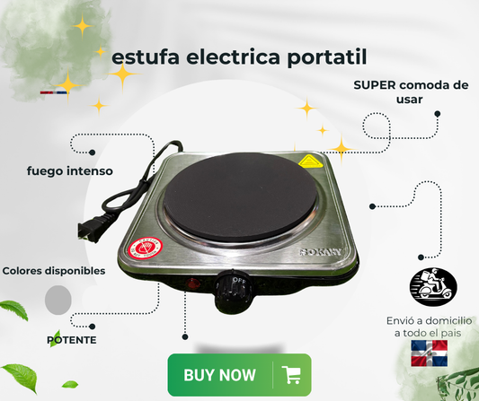 🔥 Estufa Eléctrica SOKANY – 1 Hornilla 🍳