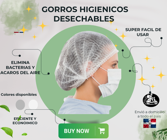 gorro higienicos desechables  1500 unidad por 4500