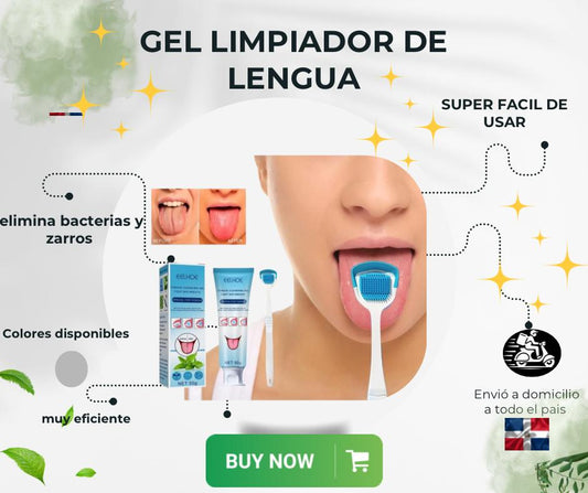 gel limpiador de lengua mas cepilllo