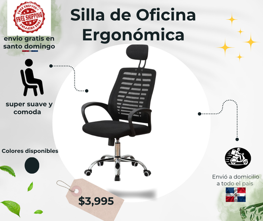 silla de oficina ergonomica